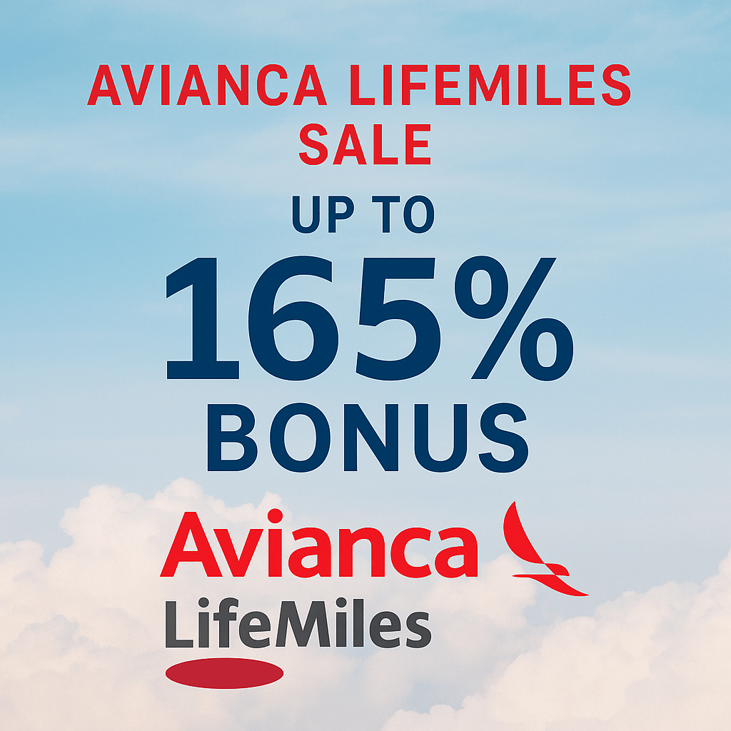 Avianca LifeMiles Sale: Get Up to 165% Bonus — Smart Time To&nbsp;Buy?